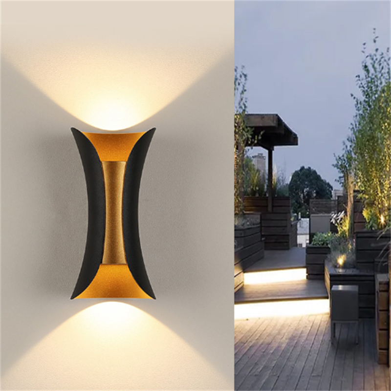 Aluminum Golden Body LED Wall  - Home Security Yard Sign recension och pris