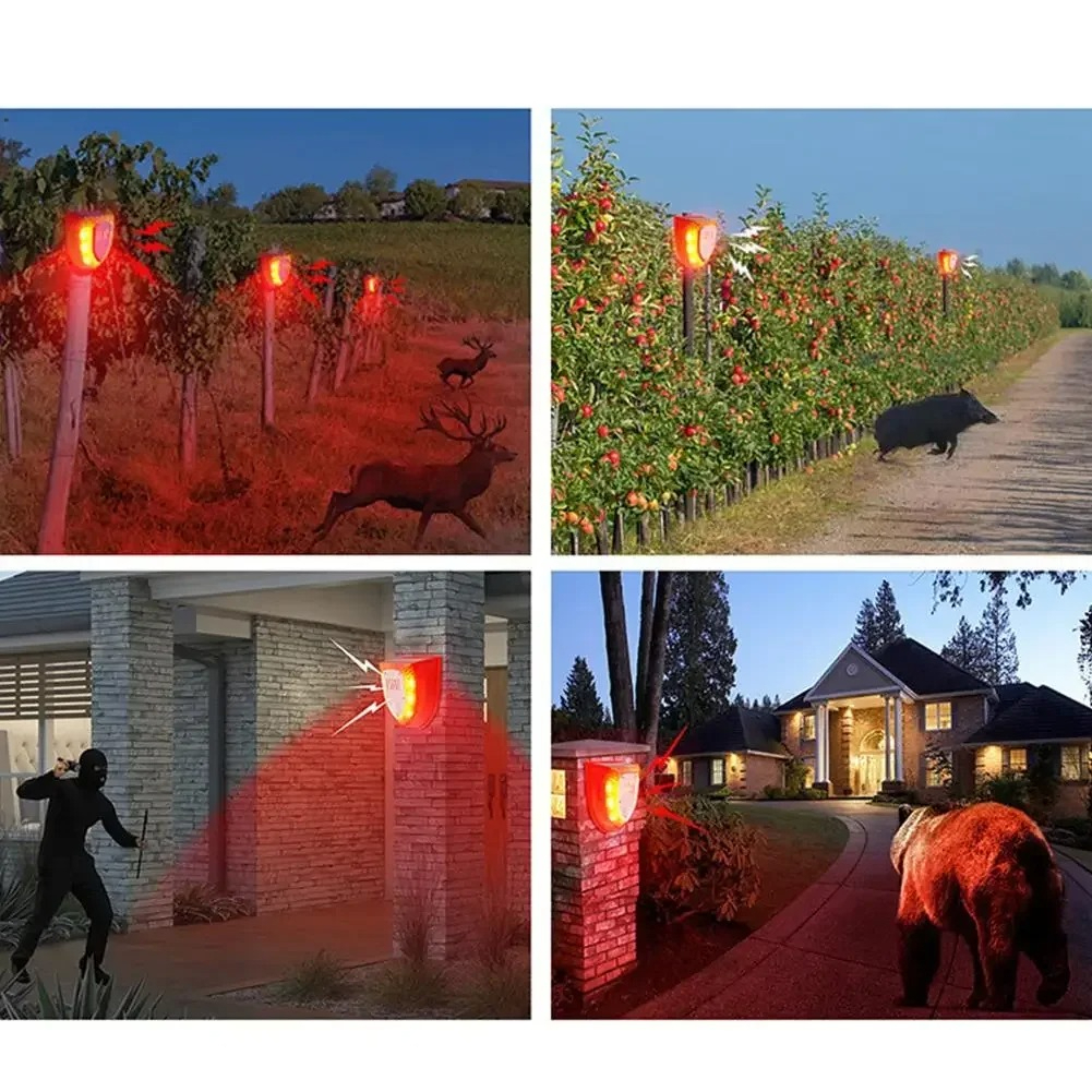 Outdoor Solar Powered 3 Modes  - Home Security Yard Sign recension och pris