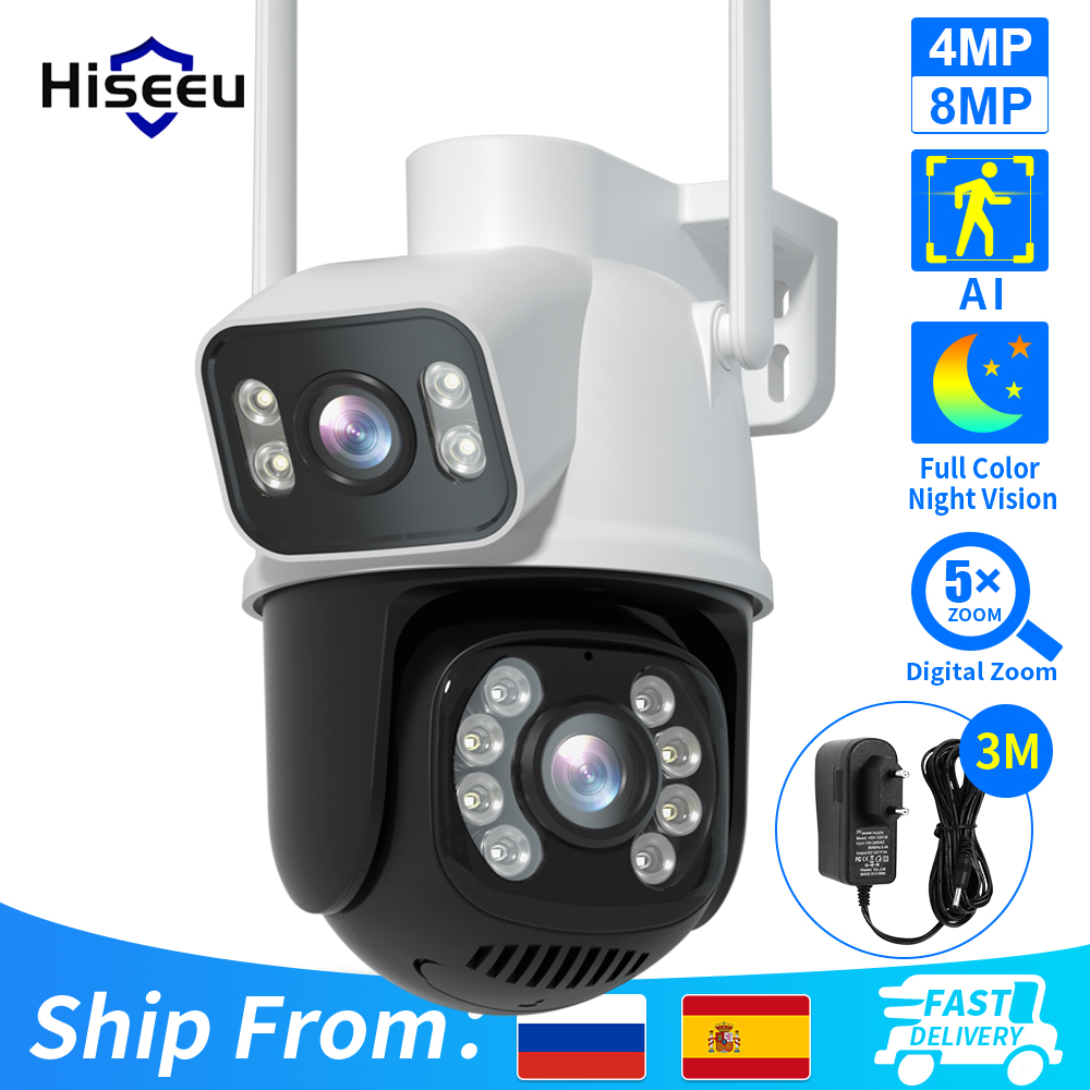 Hiseeu 4K 8MP PTZ Wifi IP Came - Home Security Camera Xiaomi recension och pris
