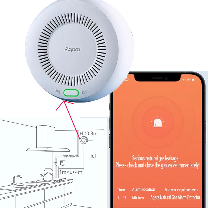 Aqara Wireless Zigbee Natural  - Home Security Alarm recension och pris