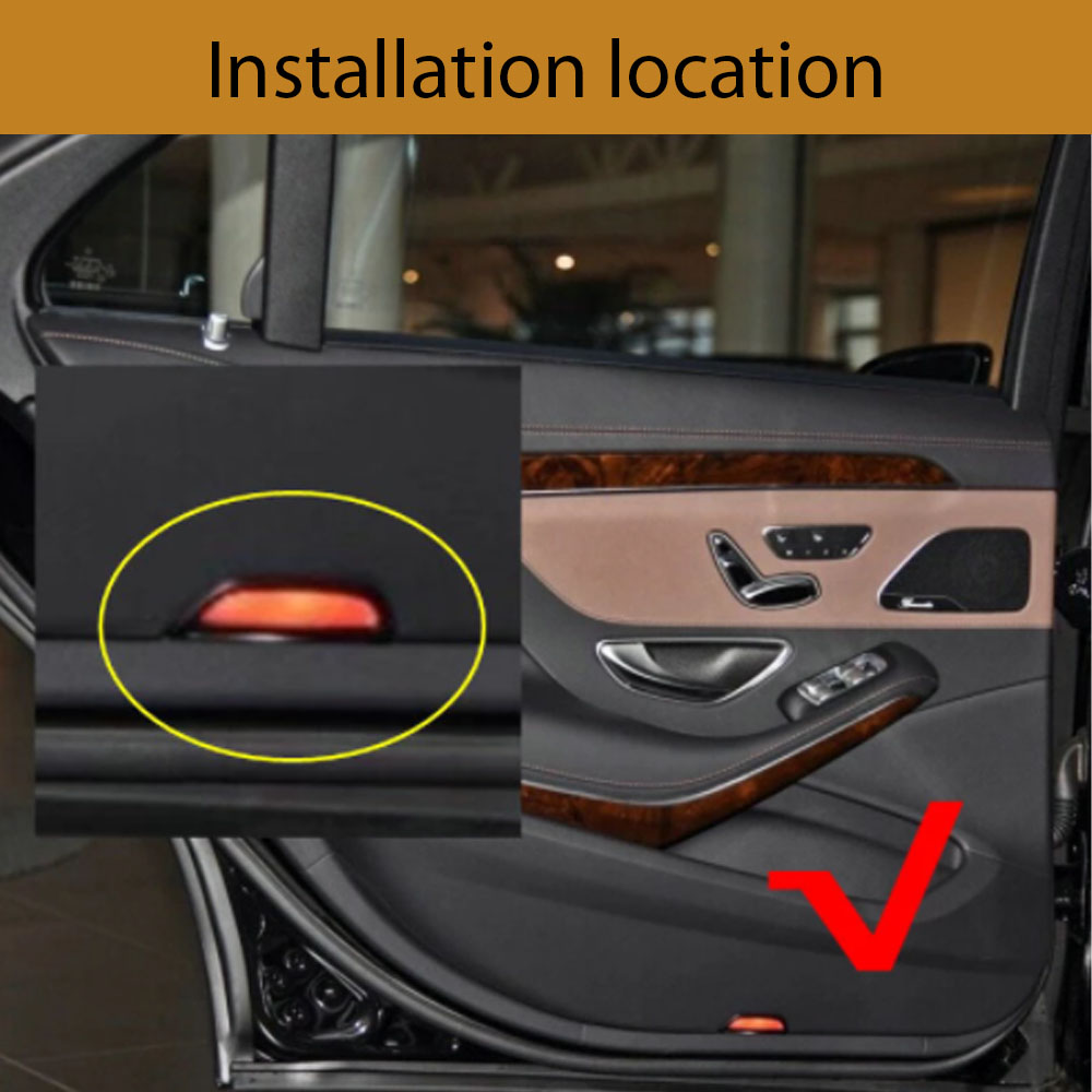 For Mercedes Benz S class w222 - Home Security Logo recension och pris