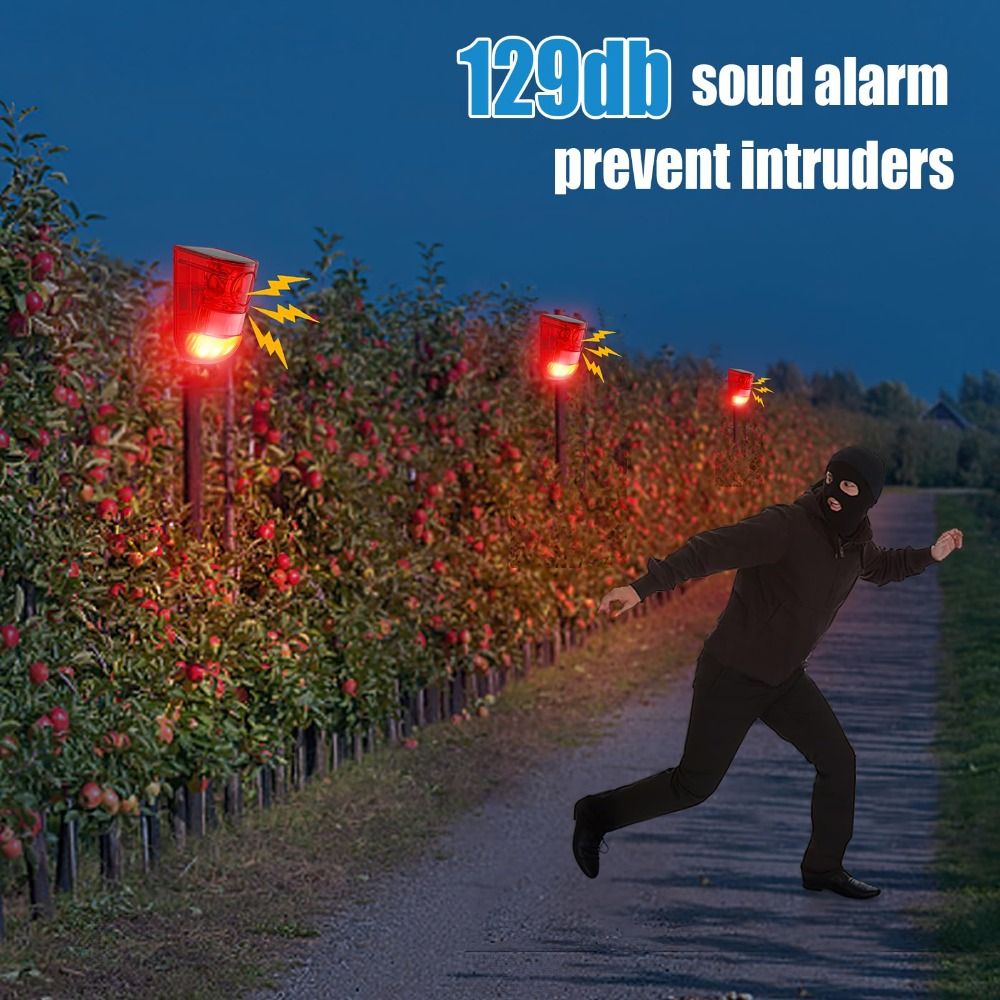 Security Alarm Solar Waterproo - Home Security Yard Sign recension och pris