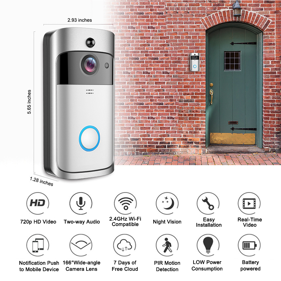 Smart Wifi Wireless Home Apart - Home Security Ring Camera recension och pris