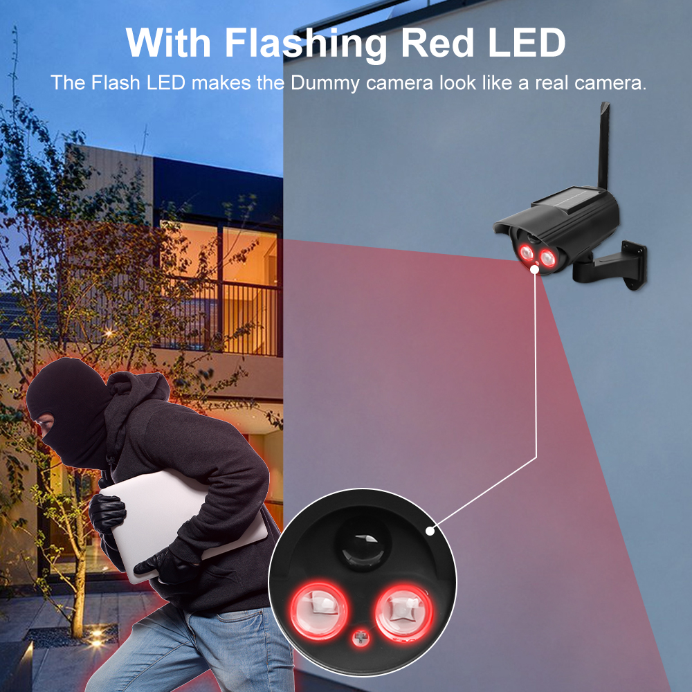 Outdoor Solar Simulation Camer - Home Security Camera System recension och pris
