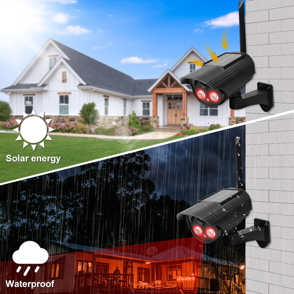 Outdoor Solar Simulation Camer - Home Security Camera System recension och pris
