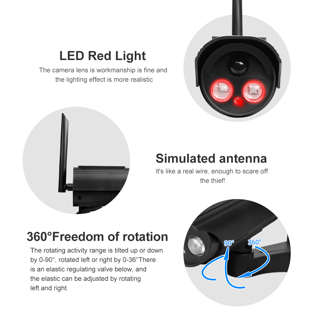 Outdoor Solar Simulation Camer - Home Security Camera System recension och pris
