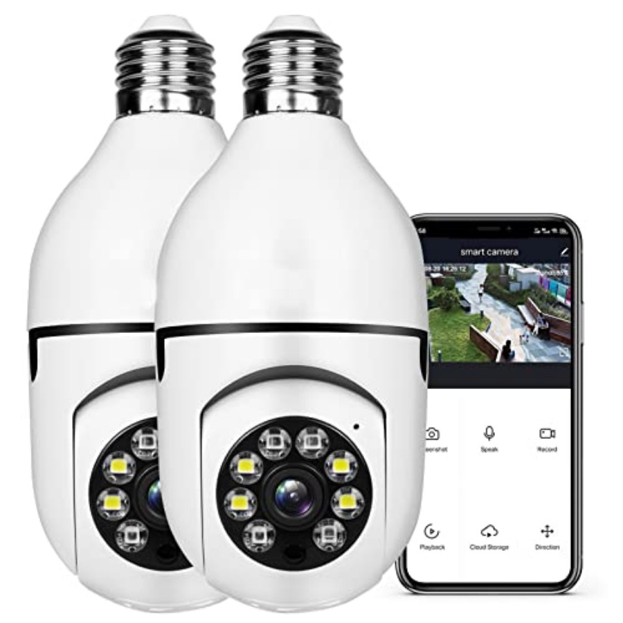 Light Bulb 1080P Security Wire - Home Security Usa recension och pris