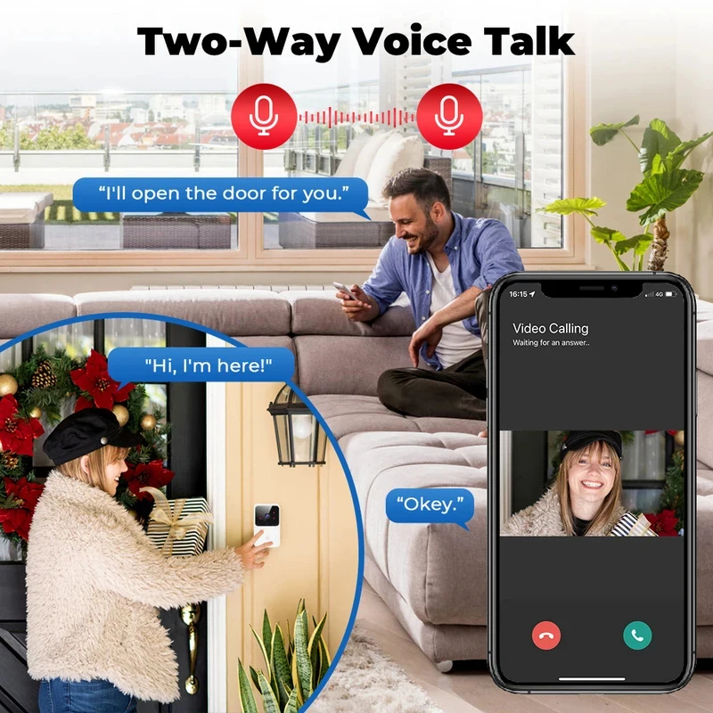 Smart Home WiFi Video Doorbell - Home Security Video Systems recension och pris