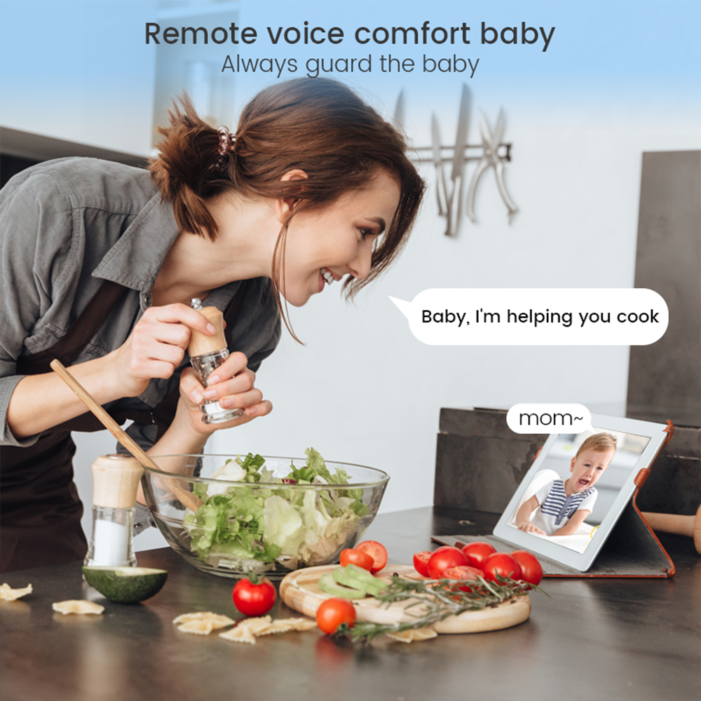 4MP WiFi xiaovv indoor Baby Mo - Home Security Monitoring System recension och pris