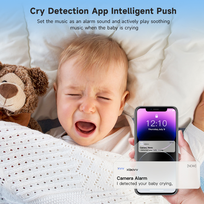 4MP WiFi xiaovv indoor Baby Mo - Home Security Monitoring System recension och pris