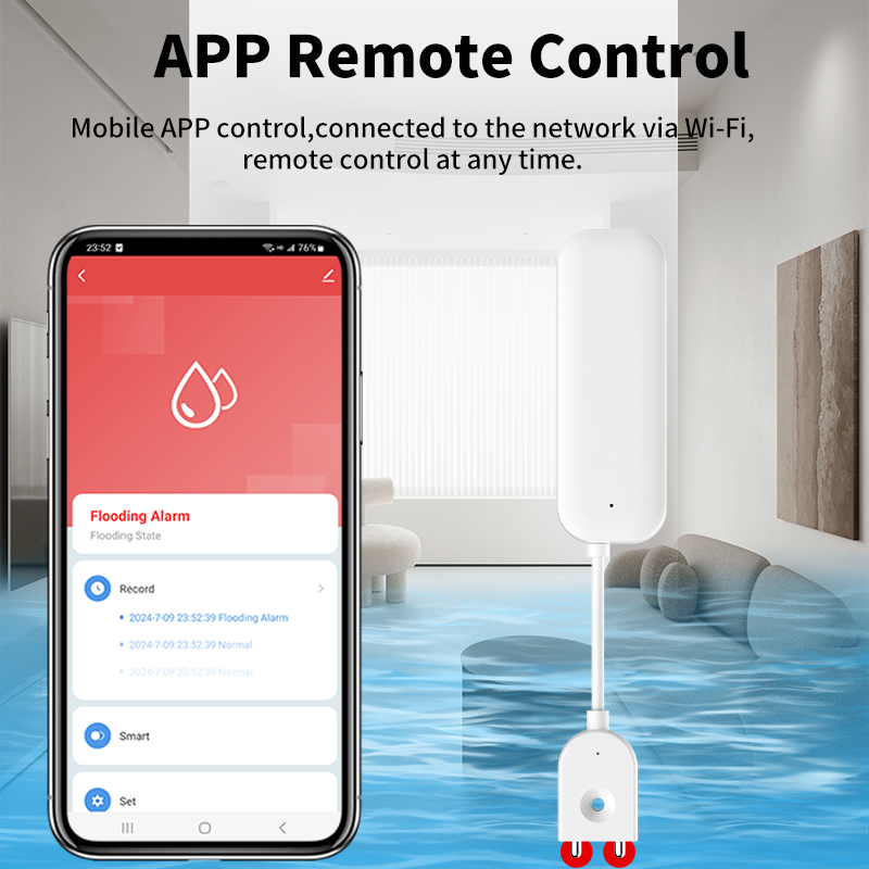Tuya WiFi ZigBee Water Sensor  - Home Security Guard recension och pris