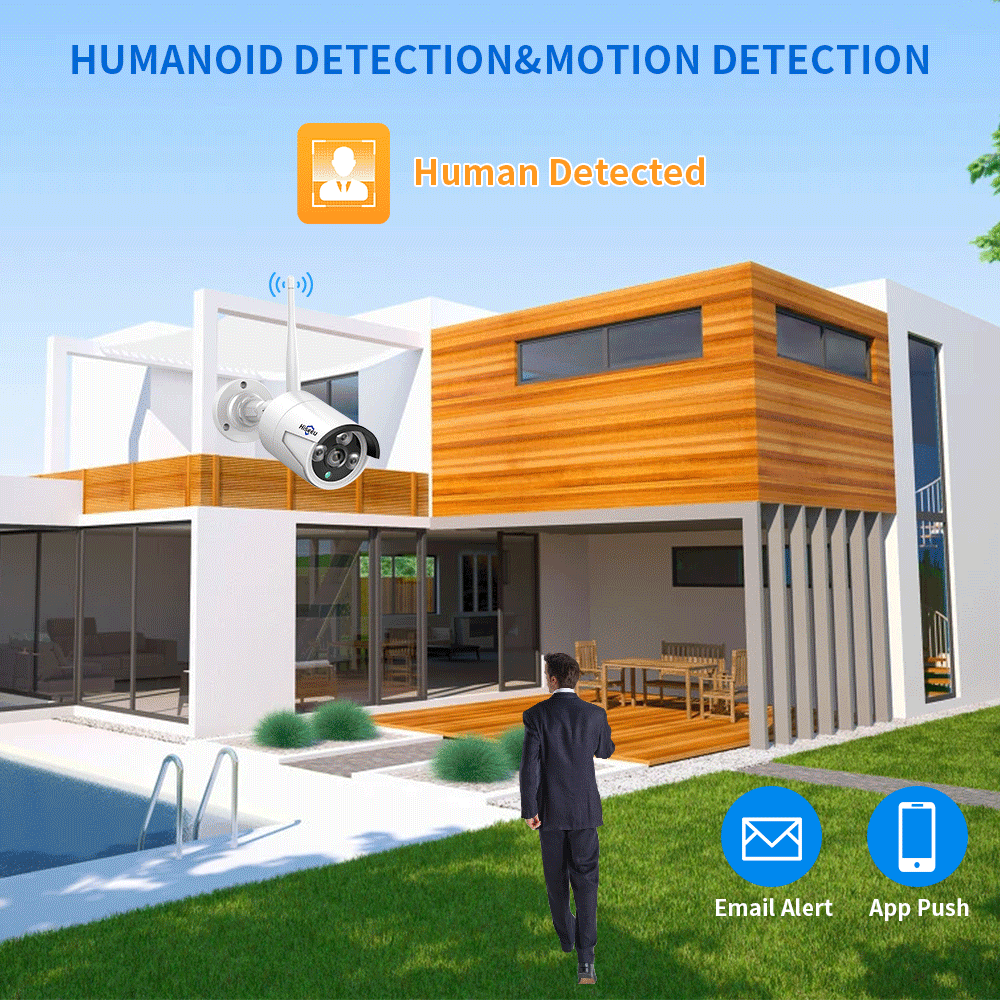 Hiseeu 3/5/8MP WiFi CCTV Camer - Home Security Camera System recension och pris