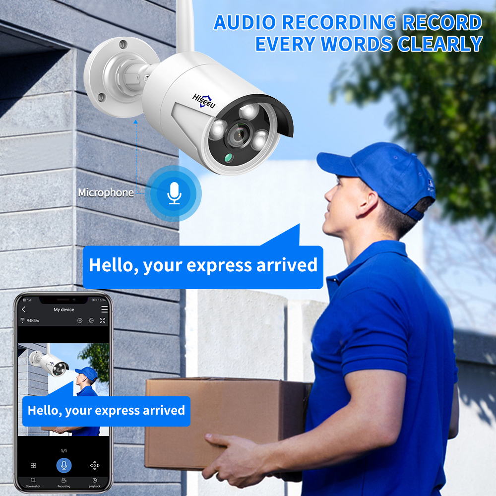 Hiseeu 3/5/8MP WiFi CCTV Camer - Home Security Camera System recension och pris