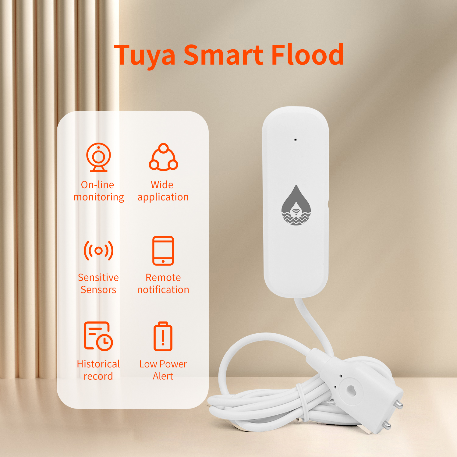 YFK Tuya WiFi Water Leakage Se - Home Security Guard recension och pris