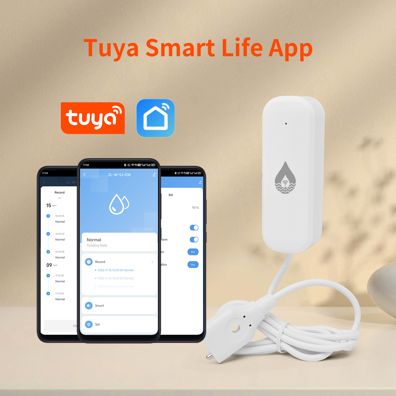 YFK Tuya WiFi Water Leakage Se - Home Security Guard recension och pris