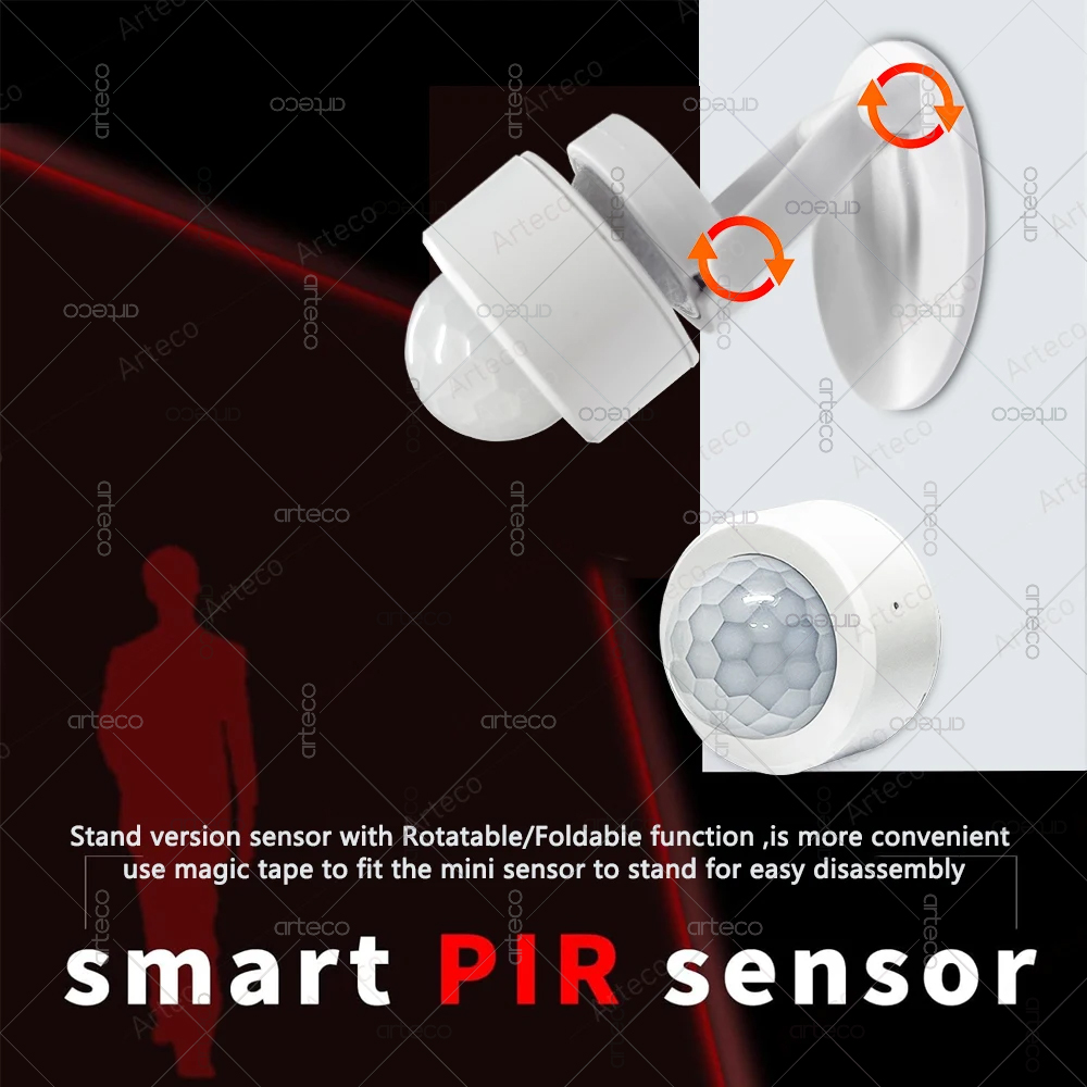 Zigbee 3.0 Mini PIR Motion Sen - Home Security Alarm recension och pris