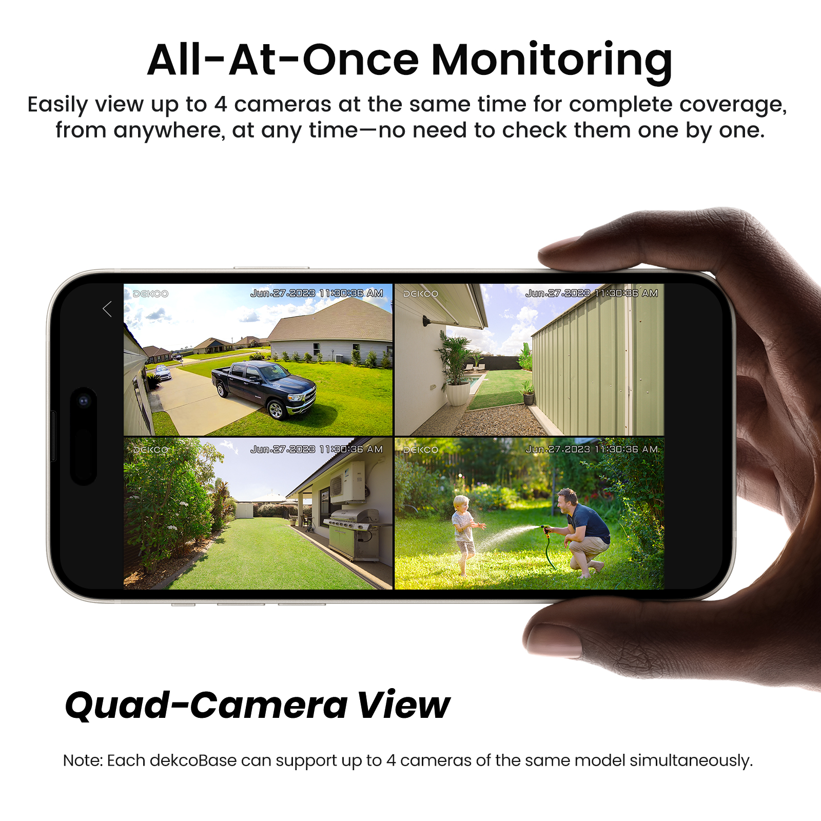 Dekco 3MP WiFi Solar Camera Sy - Home Security Kit With Camera recension och pris