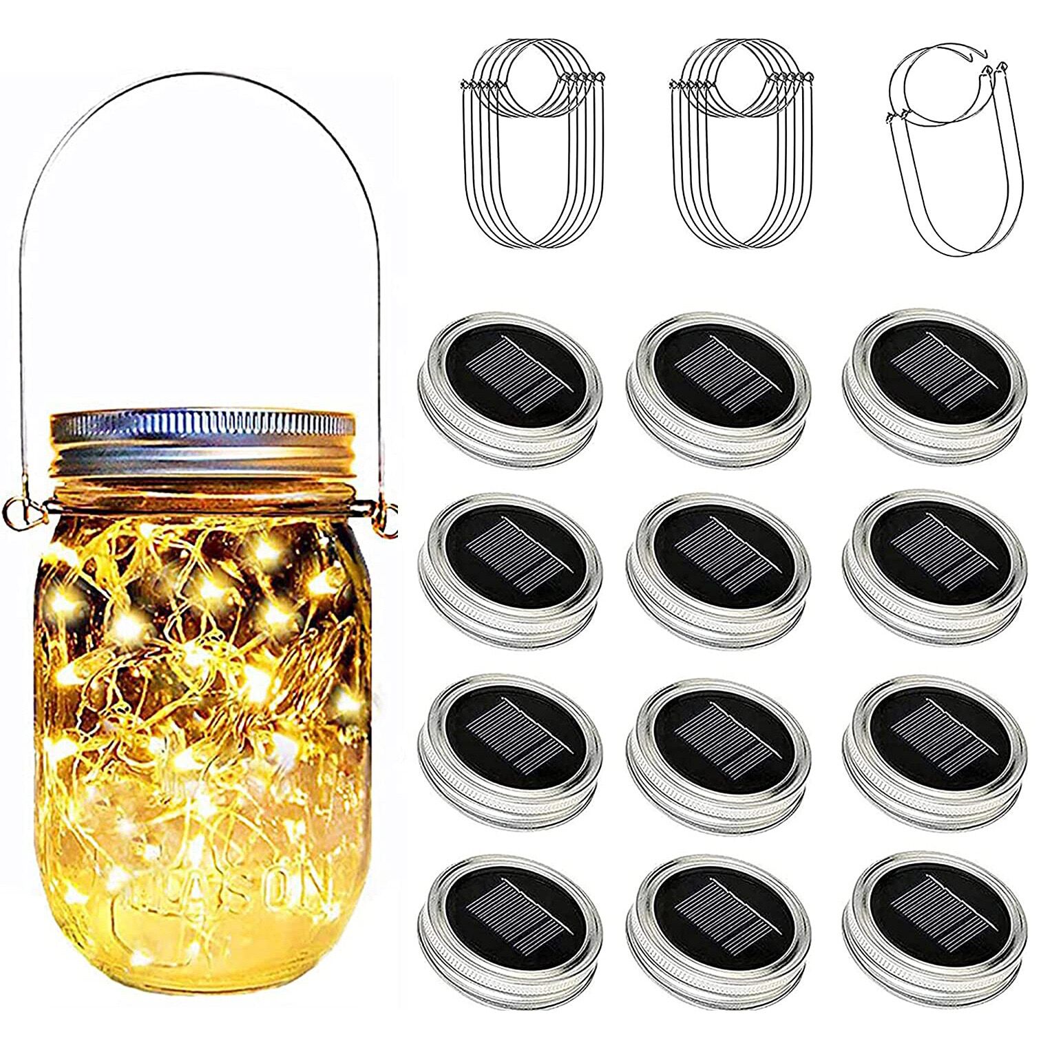 Solar Powered Mason Jar Lid In - Home Security Yard Sign recension och pris