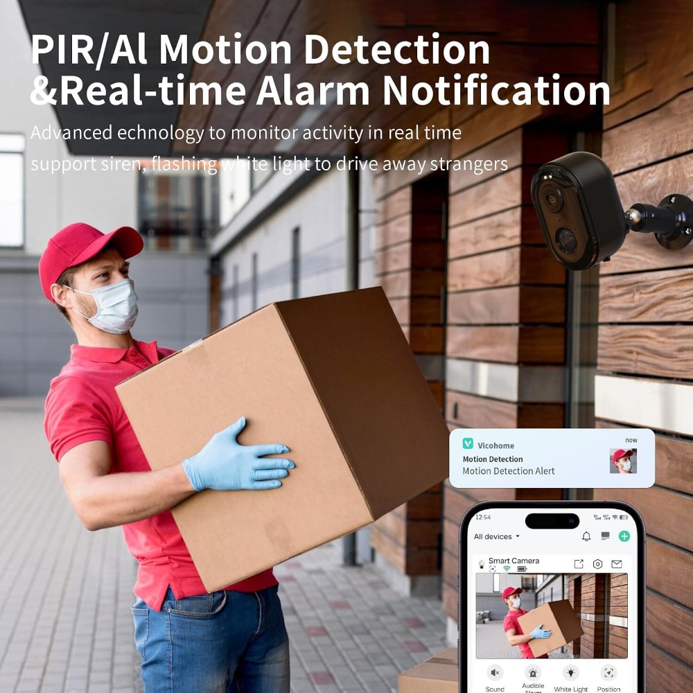 Outdoor Security Cameras, 2K N - Home Security Usa recension och pris