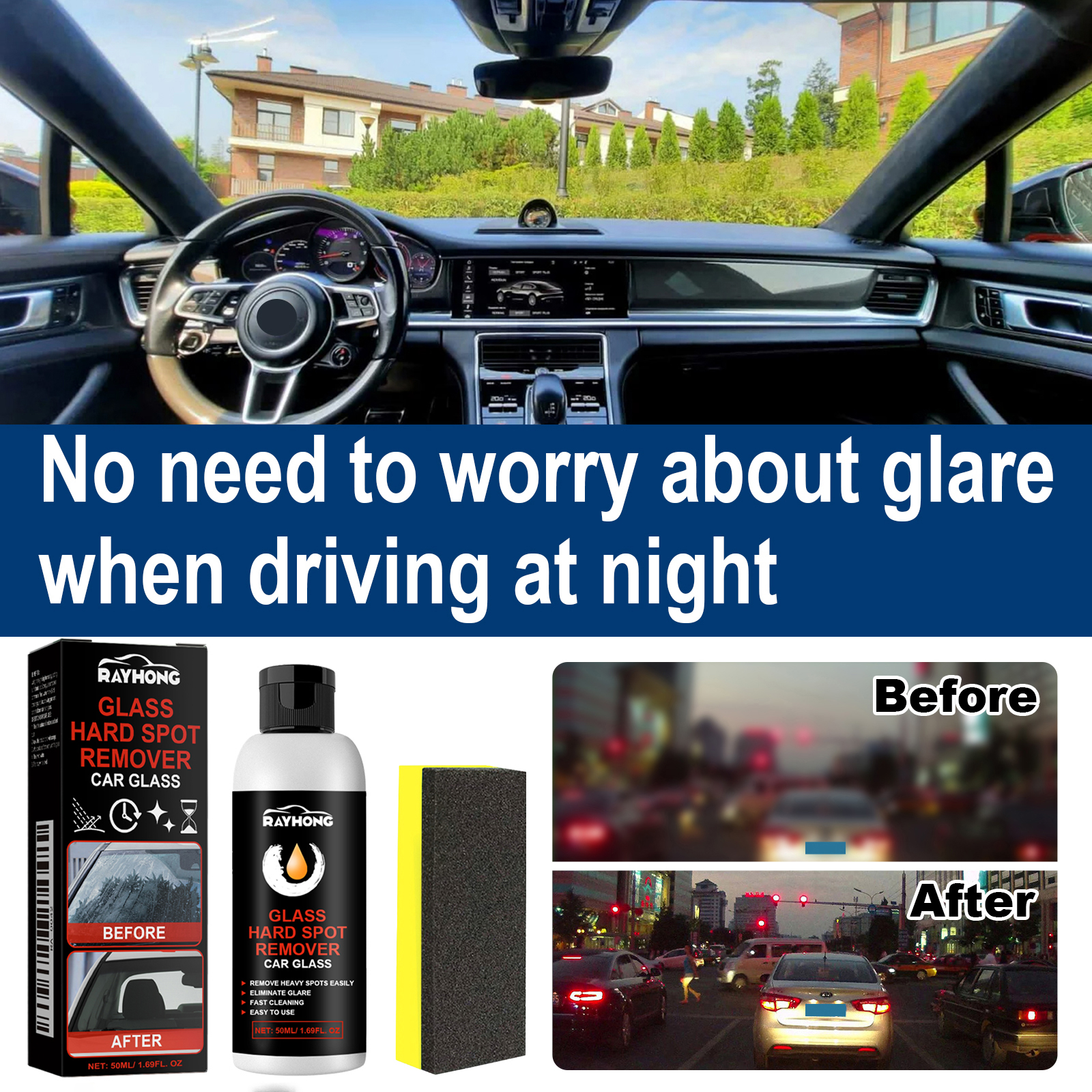 Car Glass Polishing Paste Wind - Glass Break Detector recension och pris