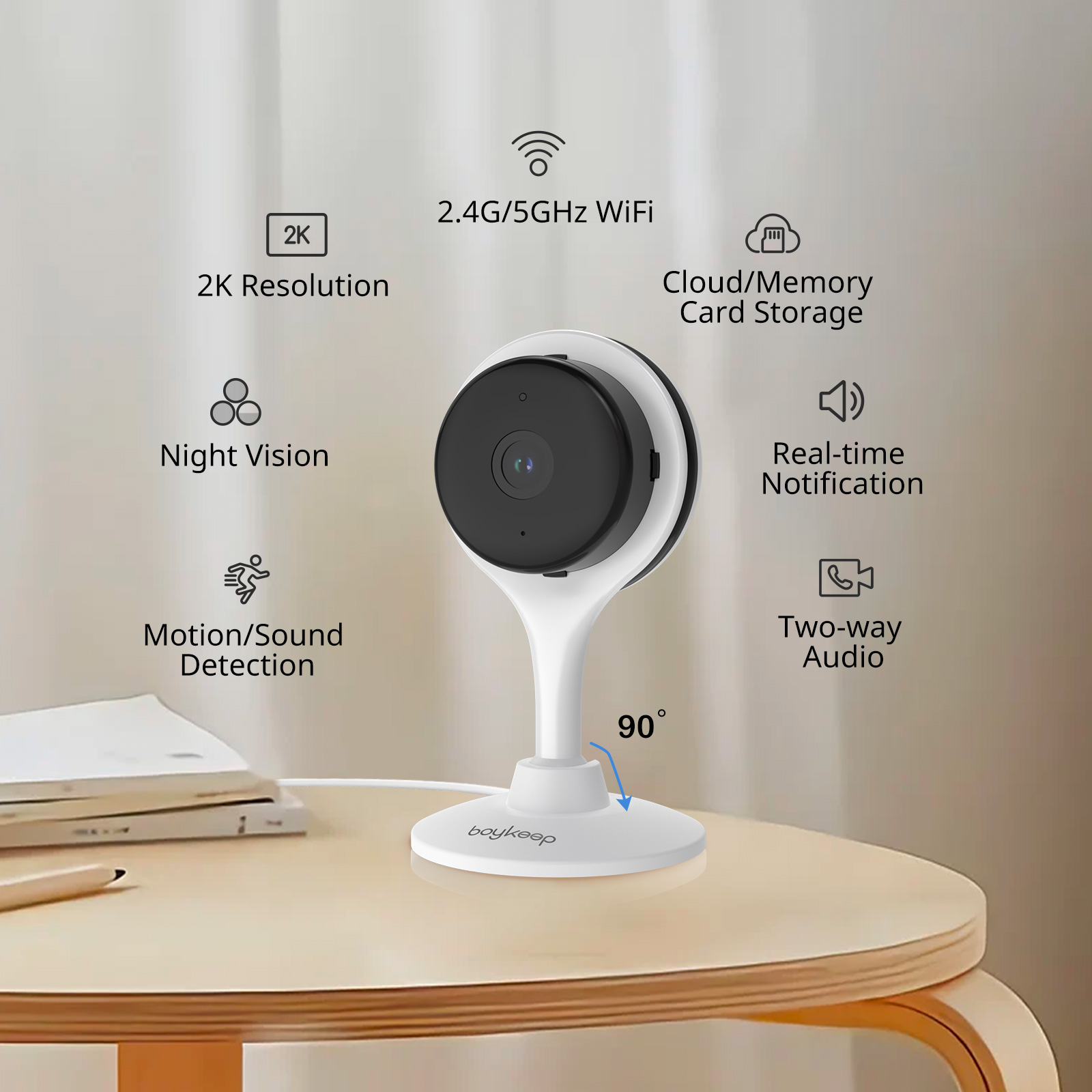 BoyKeep Surveillance Camera 3M - Home Security Video Systems recension och pris