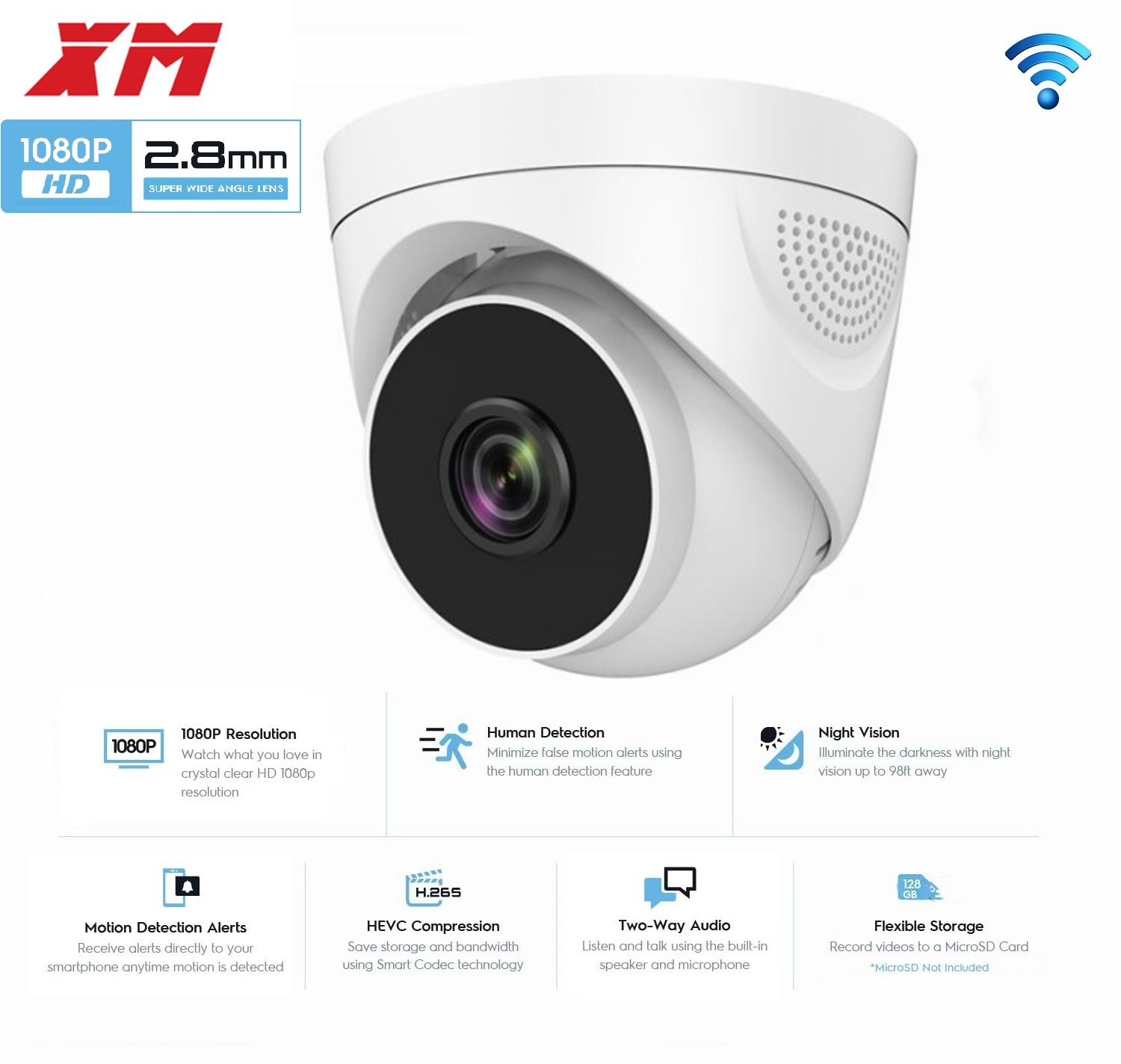 1080P WiFi Security Camera 2MP - Home Security Video Systems recension och pris