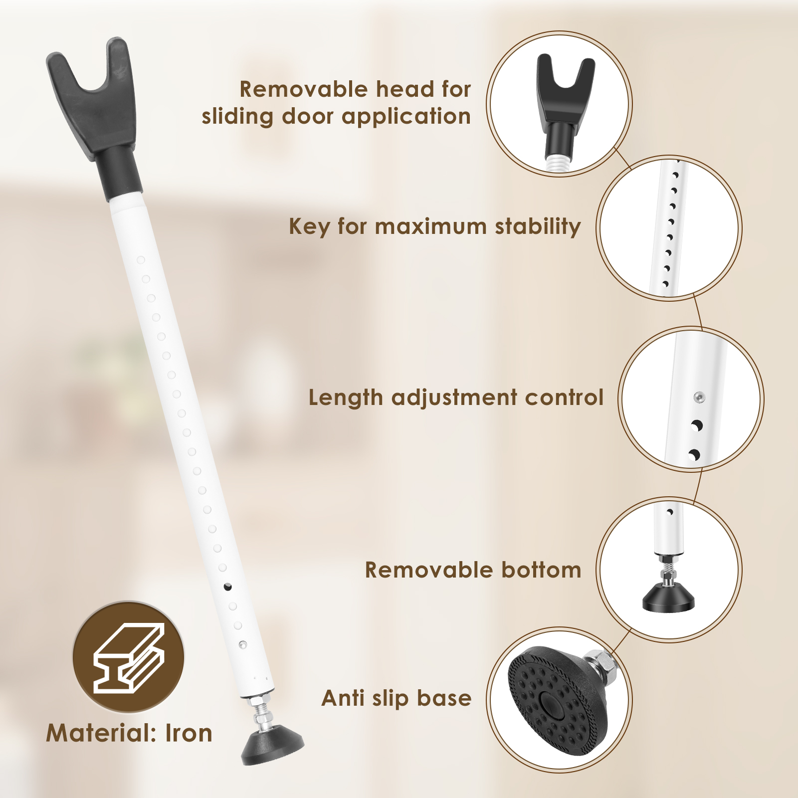 Door Security Bar Adjustable 4 - Home Security Tapo recension och pris