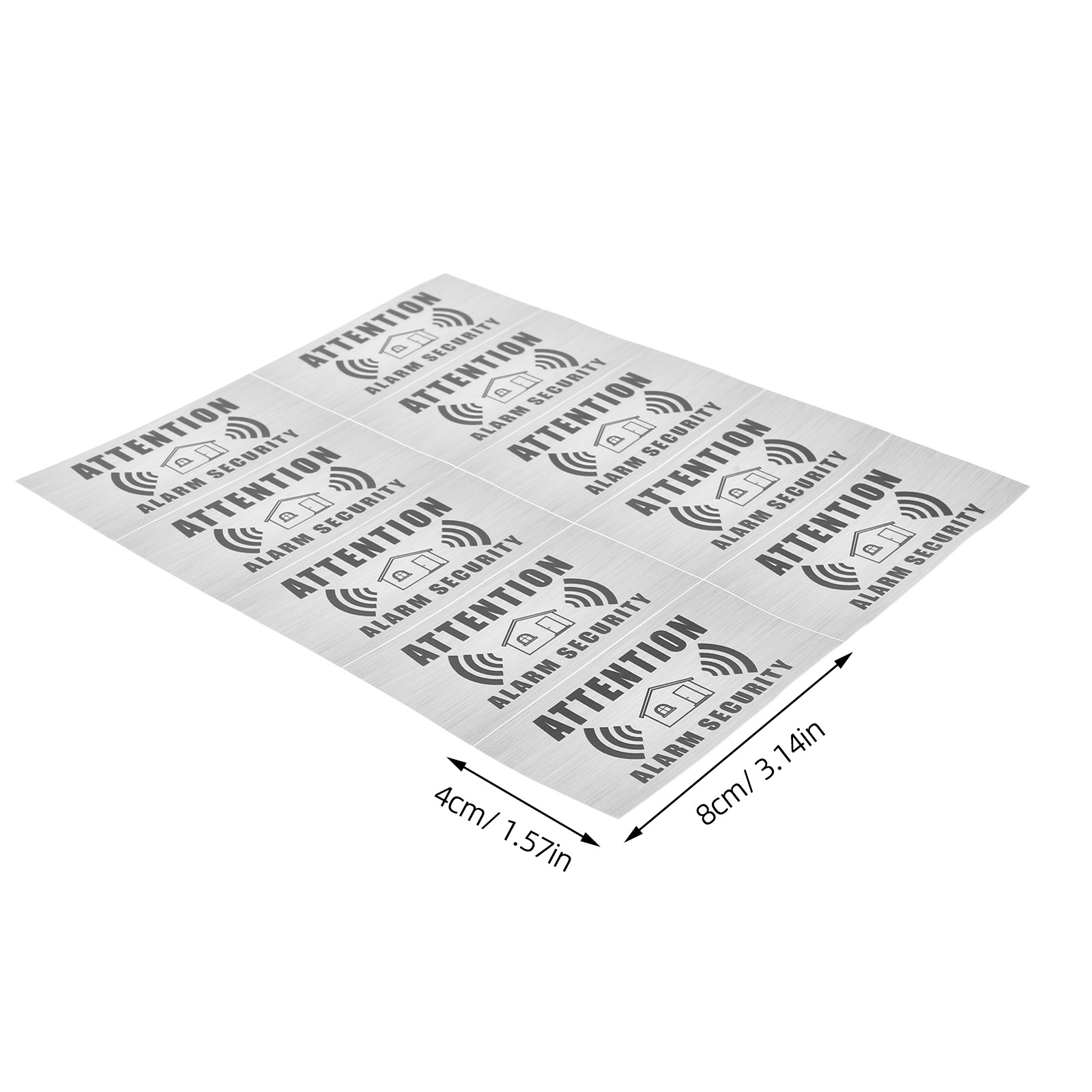 4 Sheets Alarm System Warning  - Home Security Bundle recension och pris
